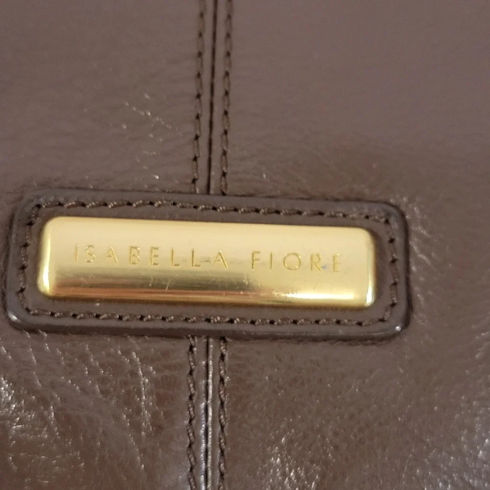 Iabella Fiori Hobo Bag Brown Leather Bag Charm Braided Handle